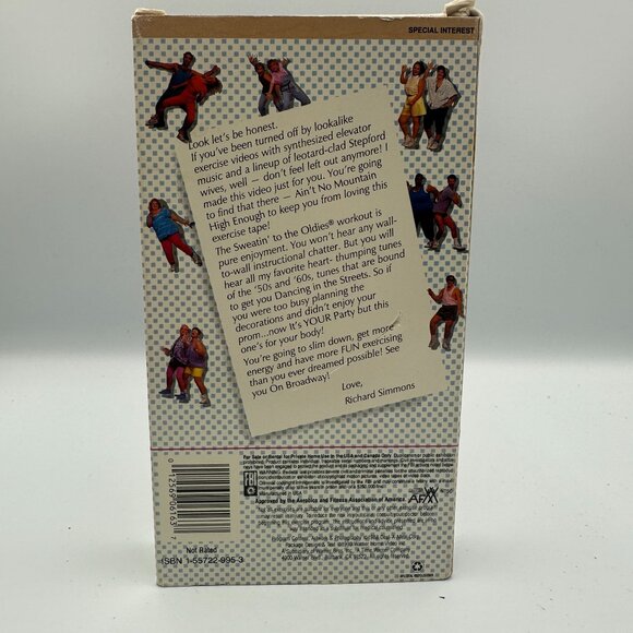 Richard Simmons Sweatin’ To The Oldies VHS 1988 Fitness Edition Workout - Picture 2 of 3
